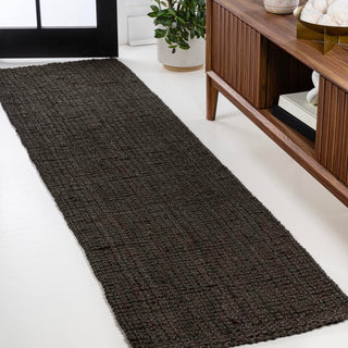 Pata Hand Woven Chunky Jute Area Rug Brown - JONATHAN Y