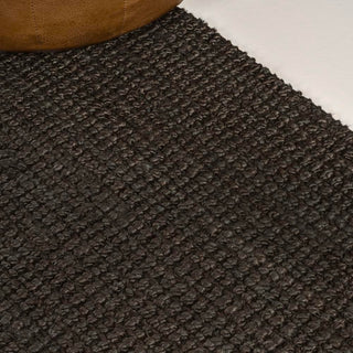 Pata Hand Woven Chunky Jute Area Rug Brown - JONATHAN Y