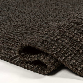 Pata Hand Woven Chunky Jute Area Rug Brown - JONATHAN Y