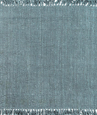 Pata Hand Woven Chunky Jute With Fringe Area Rug