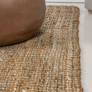 Biot Traditional Rustic Handwoven Jute Area Rug - JONATHAN Y