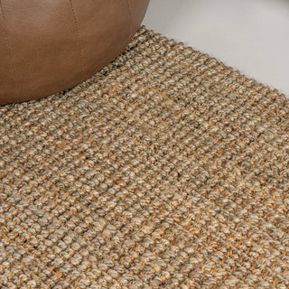 Biot Traditional Rustic Handwoven Jute Area Rug - JONATHAN Y