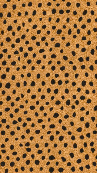 Daphne Modern Classic Animal-spot Bordered Coir Area Rug
