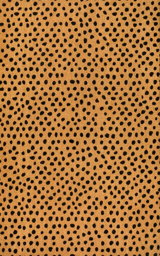 Daphne Modern Classic Animal-spot Bordered Coir Area Rug