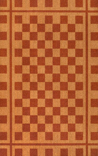 Harper Classic Farmhouse Checkerboard Coir Area Rug