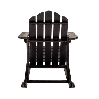 Kiawah Outdoor Patio Classic Acacia Wood Adirondack Rocking Chair
