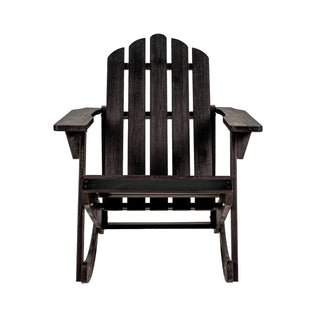 Kiawah Outdoor Patio Classic Acacia Wood Adirondack Rocking Chair