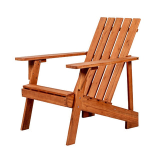 Irving Outdoor Patio Modern Acacia Wood Adirondack Chair - JONATHAN Y
