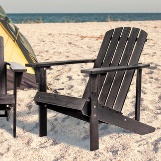 Westport Outdoor Patio Traditional Acacia Wood Adirondack Chair
