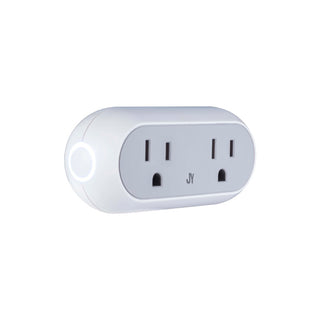 Smart Dual Plug - WiFi Remote App Control for Lights & Appliances; Compatible with Alexa and Google Home Assistant - JONATHAN Y