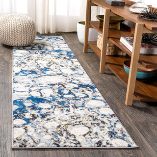 Pebble Marbled Abstract Area Rug - JONATHAN Y