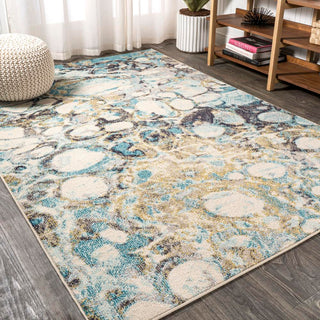 Pebble Marbled Abstract Area Rug - JONATHAN Y