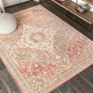 Petras Modern Ornate Medallion Area Rug - JONATHAN Y