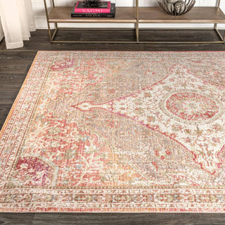 Petras Modern Ornate Medallion Area Rug - JONATHAN Y