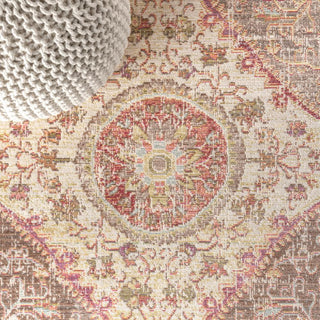 Petras Modern Ornate Medallion Area Rug - JONATHAN Y