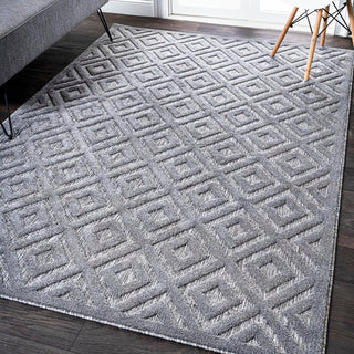 Portmany Neutral Diamond Trellis Indoor/outdoor Area Rug - JONATHAN Y