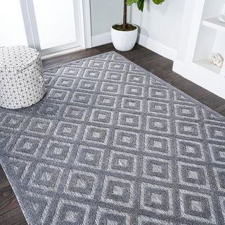 Portmany Neutral Diamond Trellis Indoor/outdoor Area Rug - JONATHAN Y