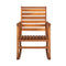 Carey Modern Slat-Back 300-Lbs Support Acacia Wood Patio Outdoor Rocking Chair