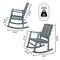 Penny Classic Slat-Back 300-Lbs Support Acacia Wood Patio Outdoor Rocking Chair