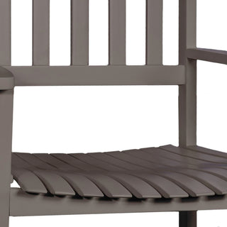 Seagrove Farmhouse Classic Slat-Back 350-LBS Support Acacia Wood Outdoor Rocking Chair - JONATHAN Y