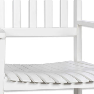 Seagrove Farmhouse Classic Slat-Back 350-LBS Support Acacia Wood Outdoor Rocking Chair - JONATHAN Y