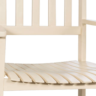 Seagrove Farmhouse Classic Slat-Back 350-LBS Support Acacia Wood Outdoor Rocking Chair - JONATHAN Y