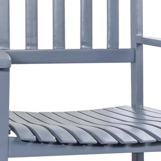 Seagrove Farmhouse Classic Slat-Back 350-LBS Support Acacia Wood Outdoor Rocking Chair - JONATHAN Y