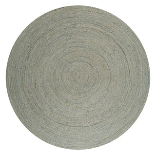 Zara Braided Coastal Cottage Round Jute Area Rug - JONATHAN Y