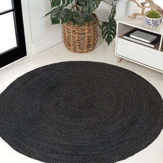 Zara Braided Coastal Cottage Round Jute Area Rug