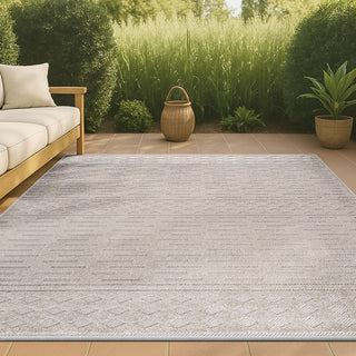 Xlendi High-low Pile Moroccan Geometric Indoor/outdoor Area Rug