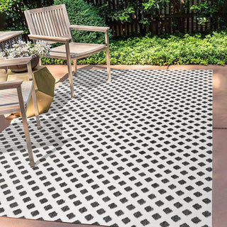 Rabat High-low Pile Mini-diamond Trellis Area Rug