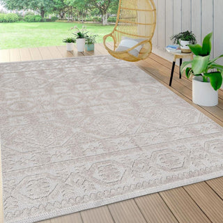 Citta High-low Pile Mediterranean Tile Area Rug - JONATHAN Y
