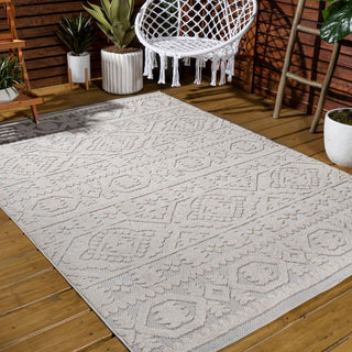 Citta High-low Pile Mediterranean Tile Area Rug - JONATHAN Y