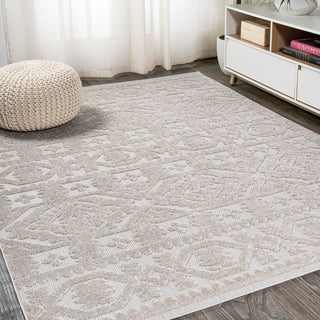 Citta High-low Pile Mediterranean Tile Area Rug - JONATHAN Y