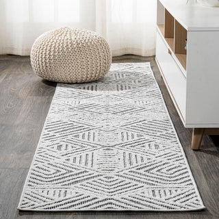 Jordan High-low Pile Art Deco Geometric Indoor/outdoor Area Rug - JONATHAN Y