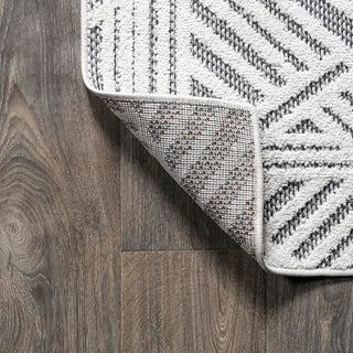 Jordan High-low Pile Art Deco Geometric Indoor/outdoor Area Rug - JONATHAN Y