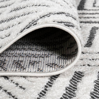 Jordan High-low Pile Art Deco Geometric Indoor/outdoor Area Rug - JONATHAN Y
