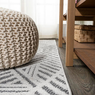 Jordan High-low Pile Art Deco Geometric Indoor/outdoor Area Rug - JONATHAN Y