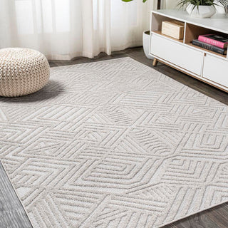 Jordan High-low Pile Art Deco Geometric Indoor/outdoor Area Rug