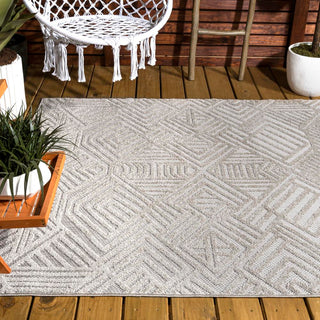 Jordan High-low Pile Art Deco Geometric Indoor/outdoor Area Rug