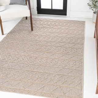 Aylan High-low Pile Knotted Trellis Geometric Indoor/outdoor Area Rug