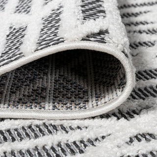Ararat High-low Pile Moroccan Diamond Modern Indoor/outdoor Area Rug