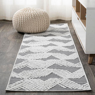 Jazz High-low Pile Art Deco Geometric Indoor/outdoor Area Rug - JONATHAN Y