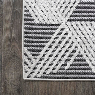 Jazz High-low Pile Art Deco Geometric Indoor/outdoor Area Rug - JONATHAN Y