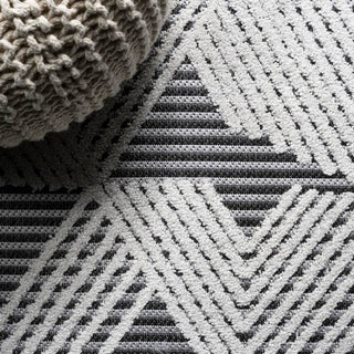 Jazz High-low Pile Art Deco Geometric Indoor/outdoor Area Rug - JONATHAN Y
