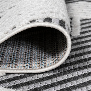 Jazz High-low Pile Art Deco Geometric Indoor/outdoor Area Rug - JONATHAN Y