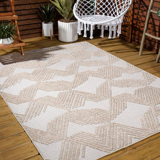 Jazz High-low Pile Art Deco Geometric Indoor/outdoor Area Rug