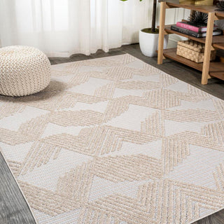 Jazz High-low Pile Art Deco Geometric Indoor/outdoor Area Rug