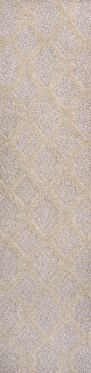 Duwun High-low Pile Ogee Trellis Tone-on-tone Indoor/outdoor Area Rug - JONATHAN Y