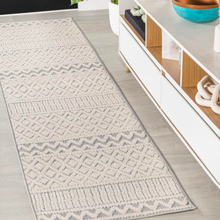 Ormond High-low Modern Trellis Geometric Area Rug - JONATHAN Y